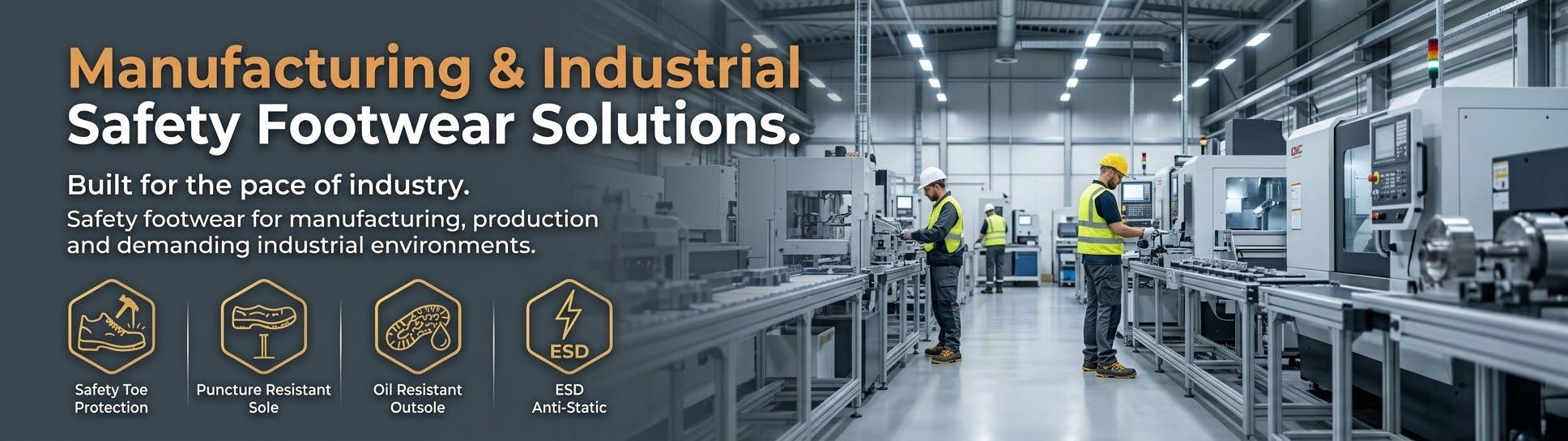 Manufacturing & Industrial Safety Footwear Solutions