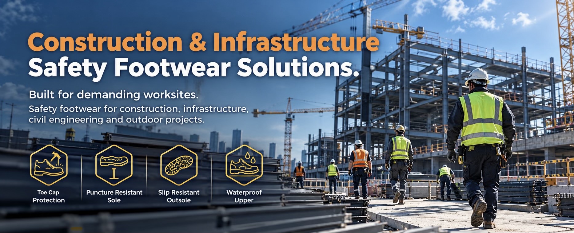 Construction & Infrastructure Safety Footwear Solutions
