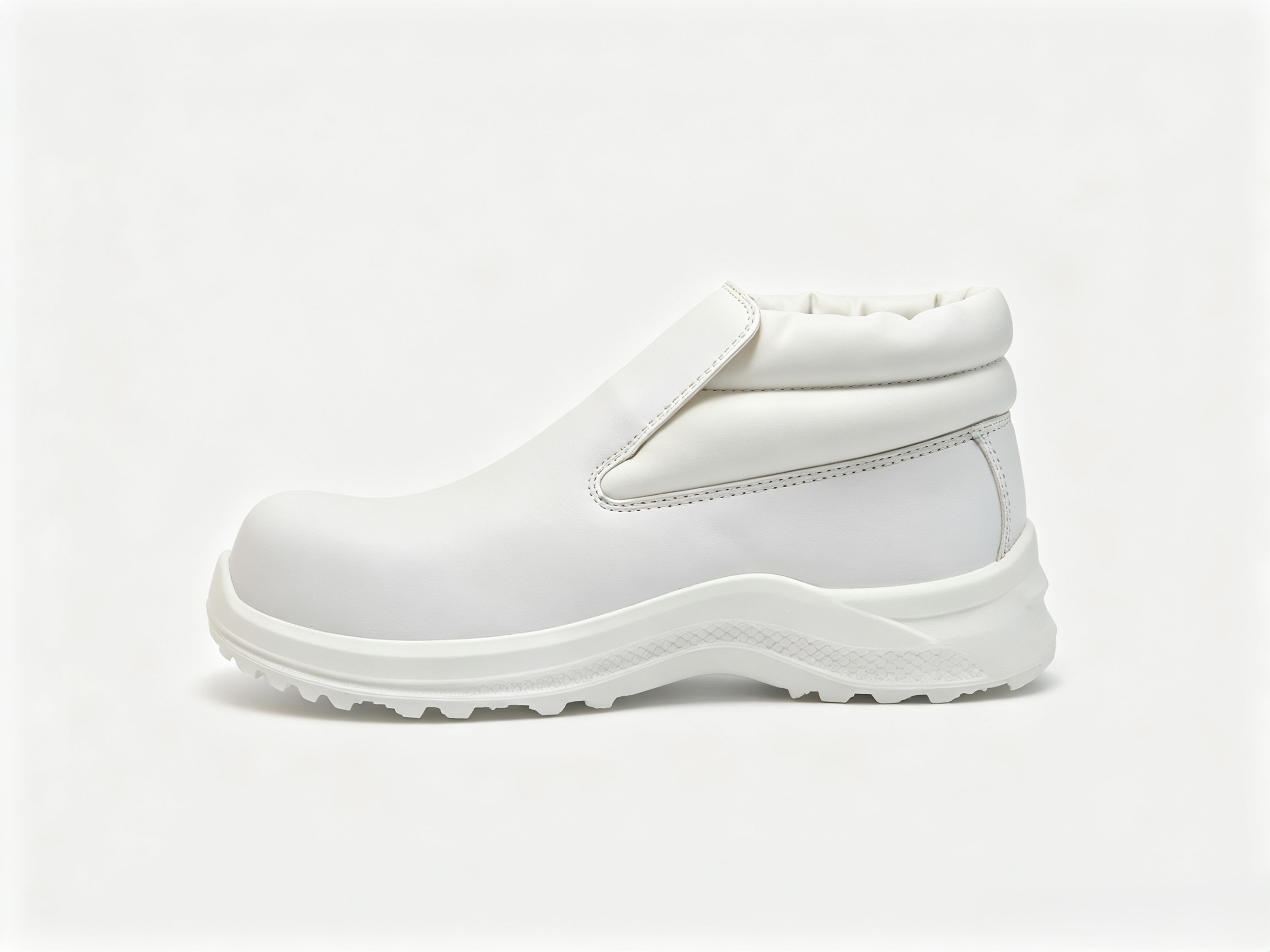 Elastic Band Microfiber Steel Toe Safety Hygiene Slip- On Boots S2 SRC 