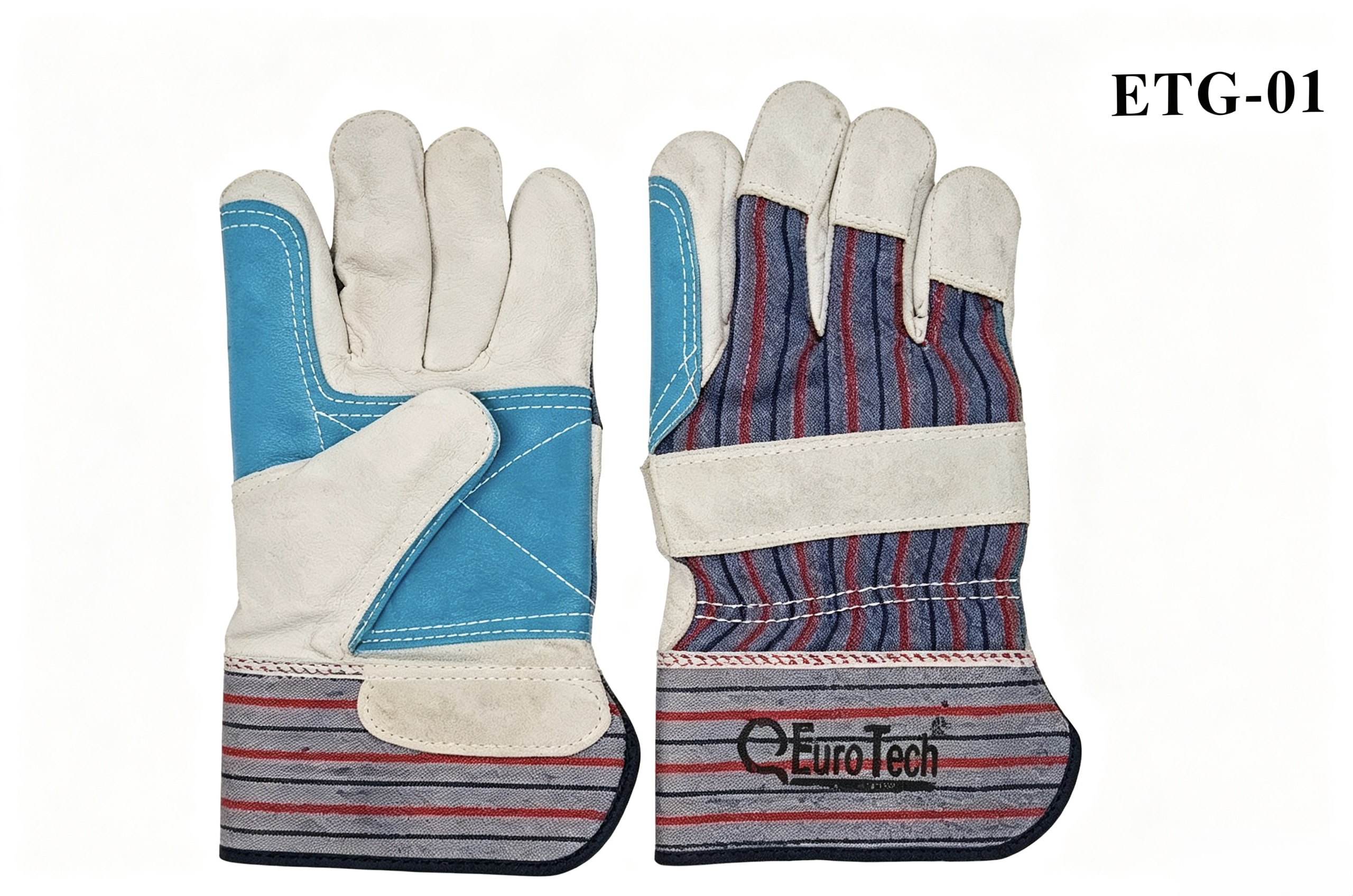 The EuroTech&reg; ETG-01 Series Cowhide Leather Palm Work Gloves