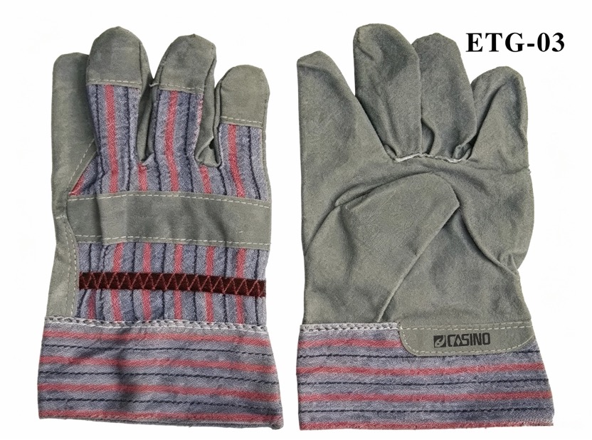 Casino&reg; ETG-03 Series Cowhide Leather Palm Safety Work Gloves