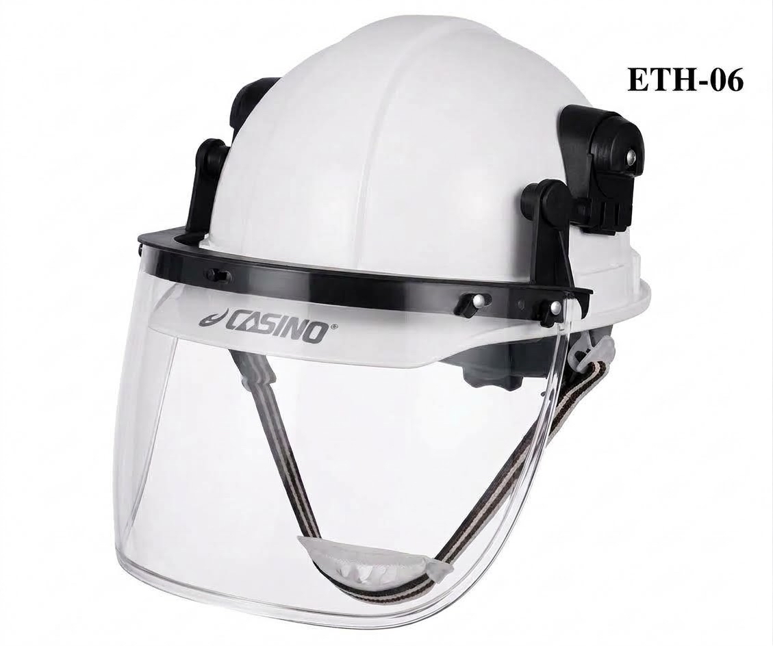 The Casino&reg; ETH-06 Industrial Safety Helmet with Full-Face Shield