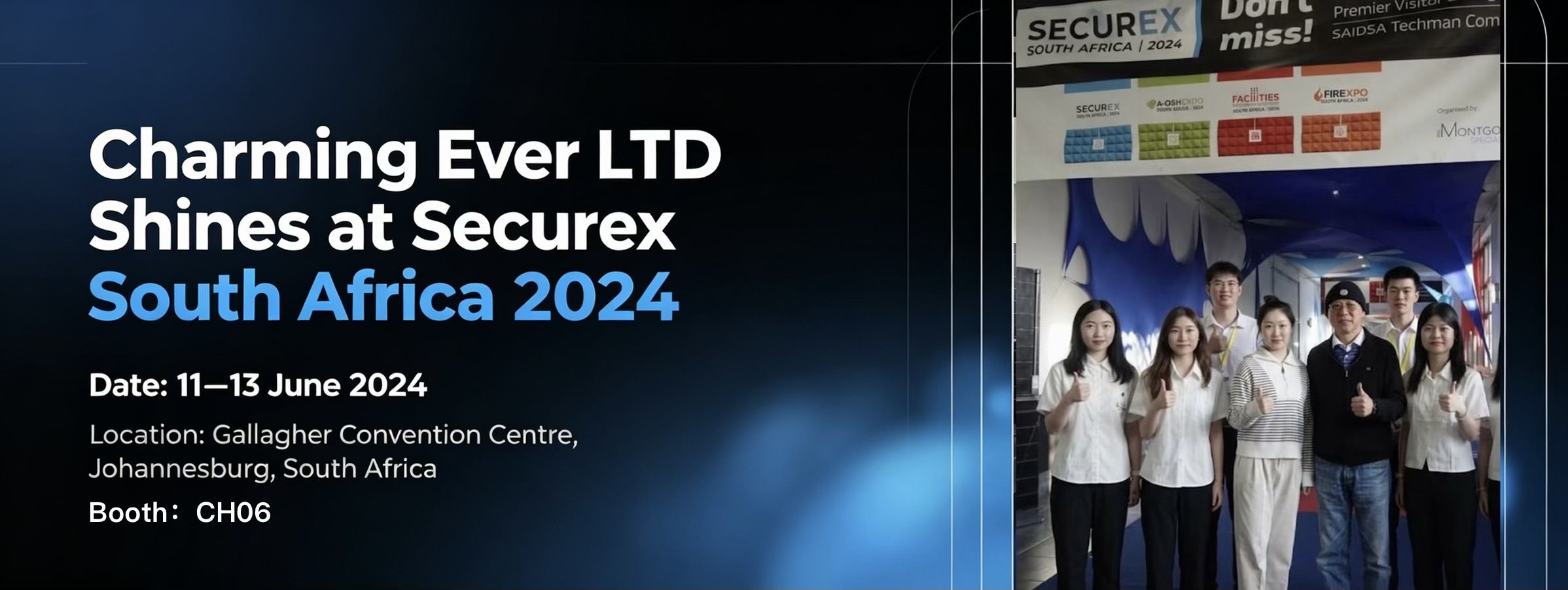 Charming Ever LTD (Brand: Eurotech) Shines at Securex South Africa 2024