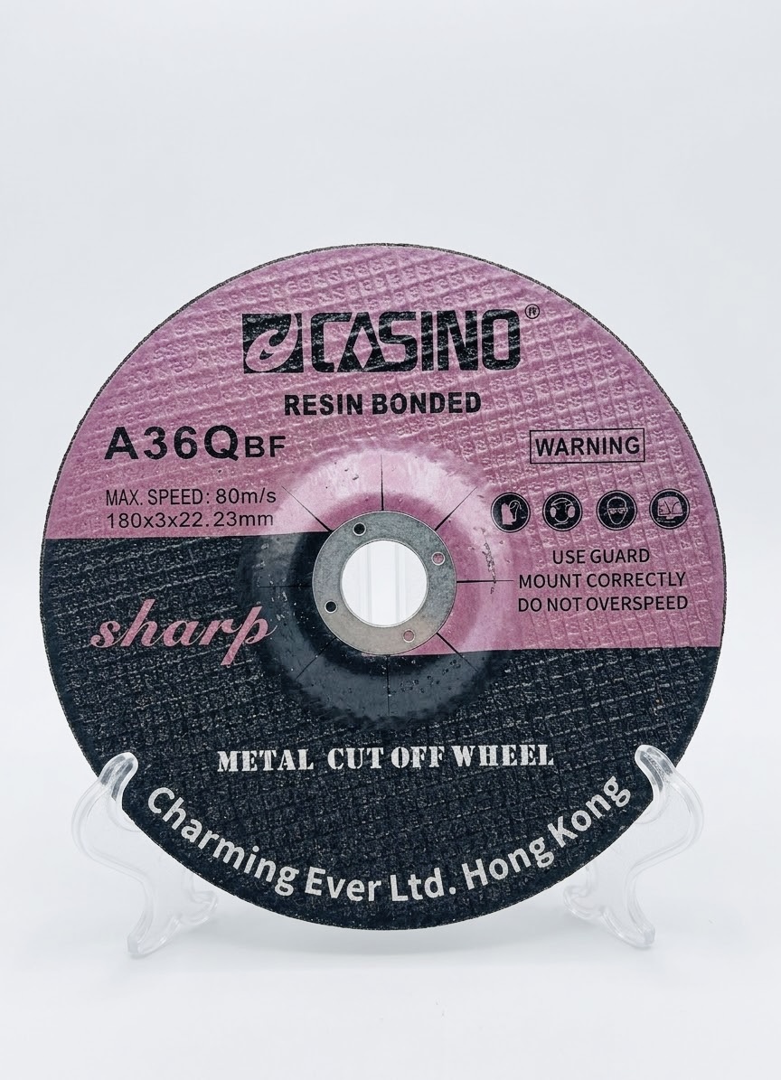180mm Resin Bonded Abrasive Grinding Cutting Wheel Metal Cut Off Wheel Disk